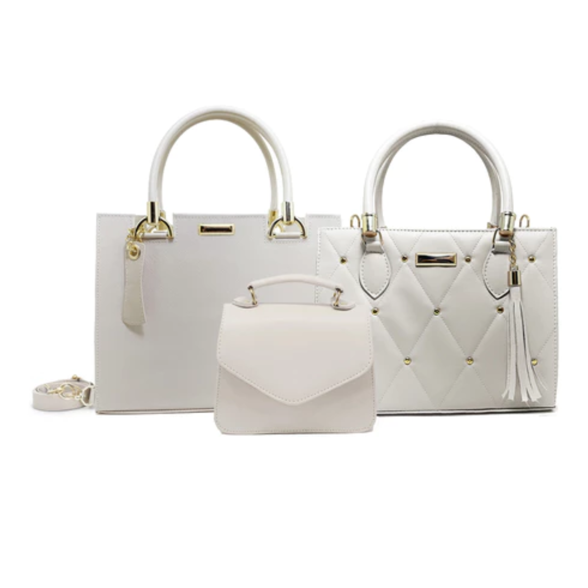 Kit Bolsa Feminina de Couro Gabriella