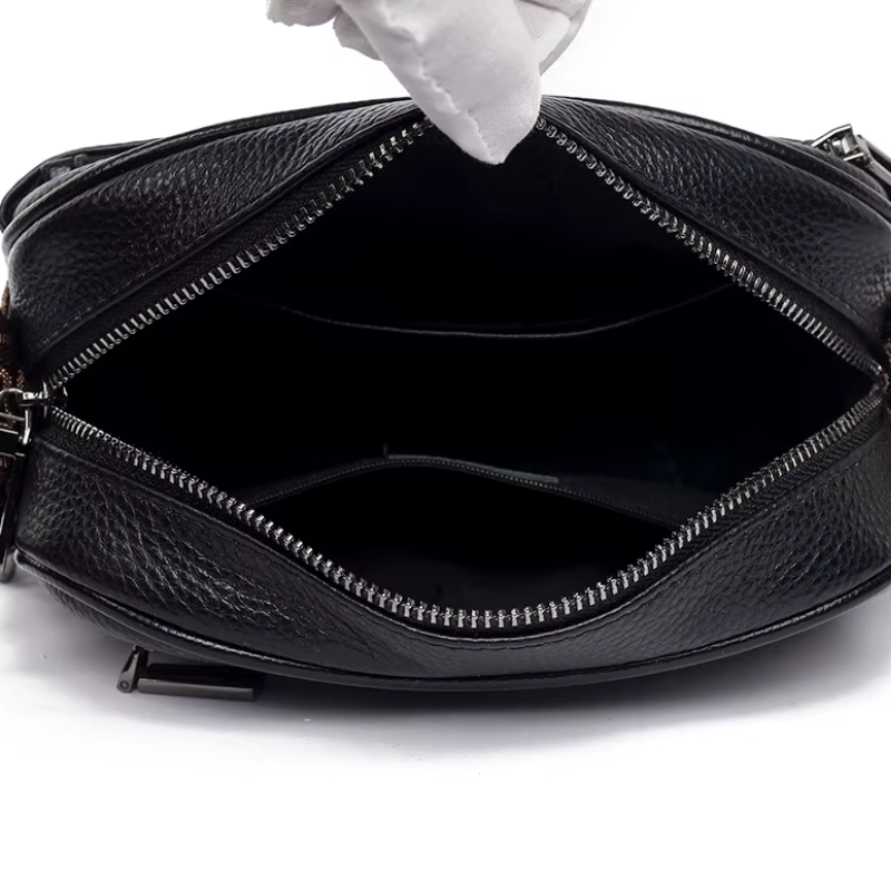 Bolsa de Couro Feminina Transversal Pequena
