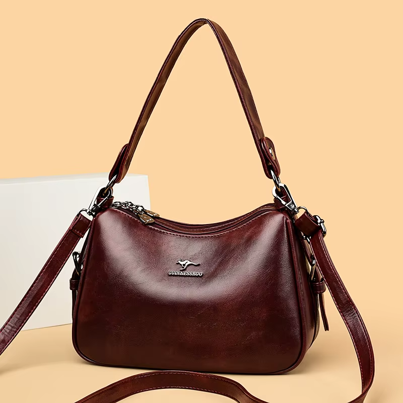 Bolsa de Ombro Feminina de Couro Carol