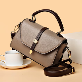 Bolsa de Couro Legítimo Feminina Transversal