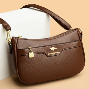 Bolsa de Couro Feminina Tranversal