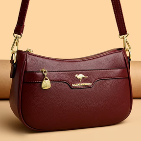 Bolsa de Couro Feminina Tranversal