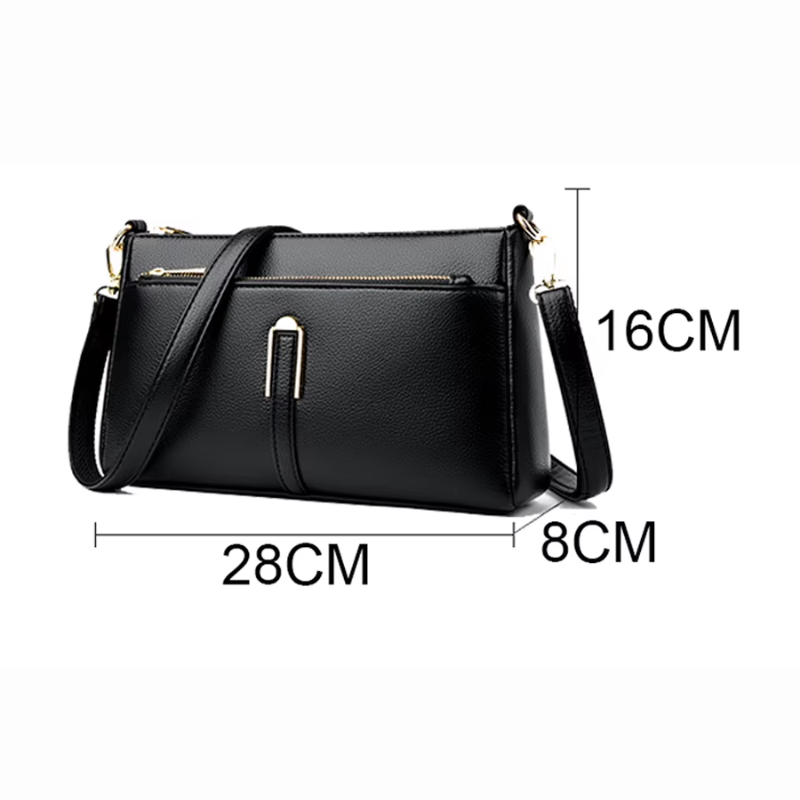 Bolsa Feminina de Couro Tranversal Luxury