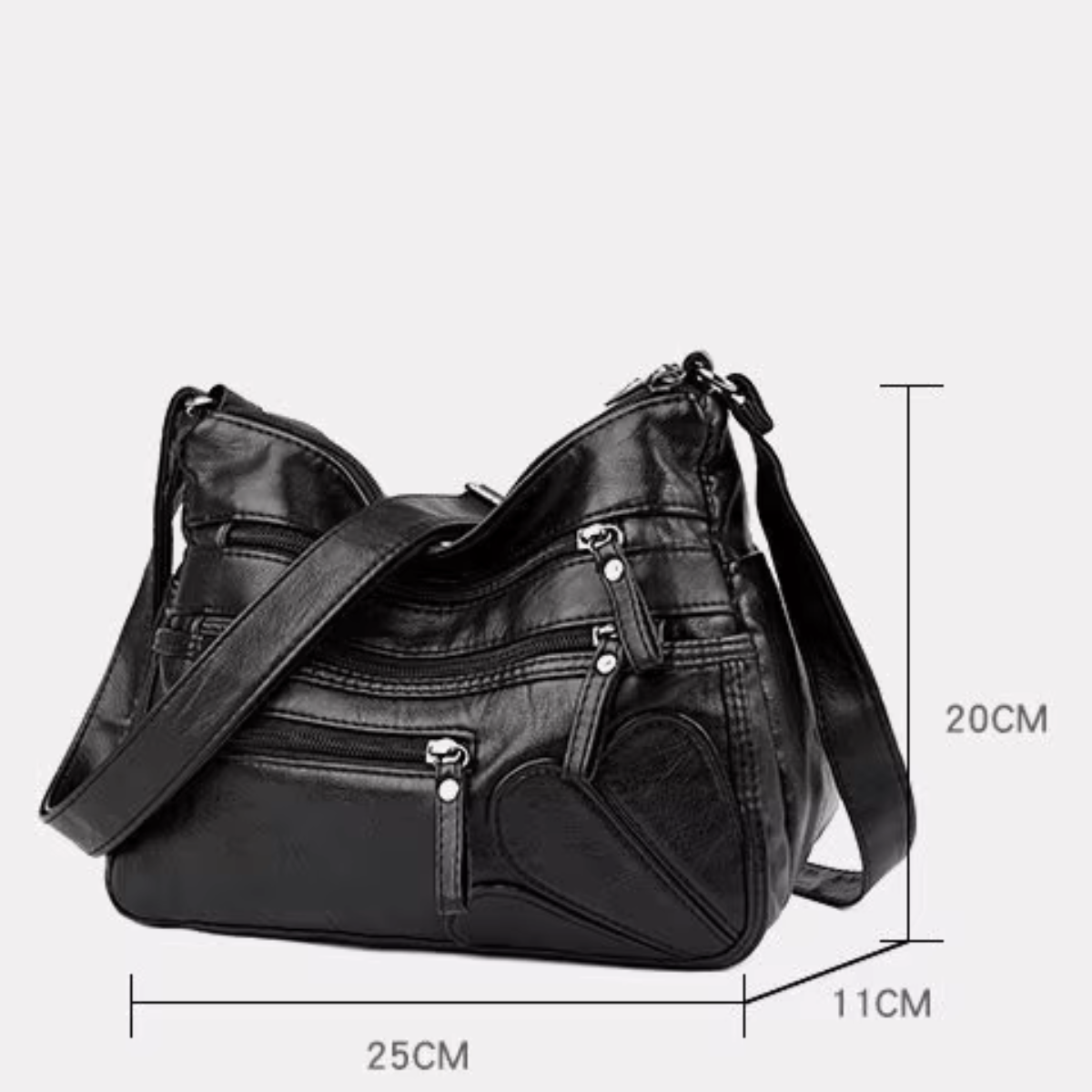 Bolsa de Couro Feminina Transversal Selene