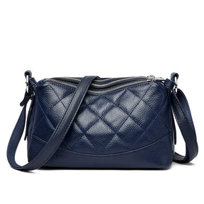 Bolsa Feminina Transversal de Couro Legítimo