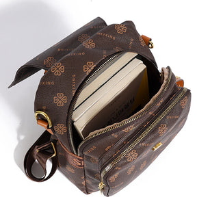 Bolsa Mochila Feminina de Couro Pequena