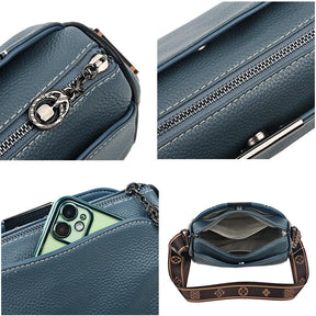 Bolsa Transversal Feminina de Couro