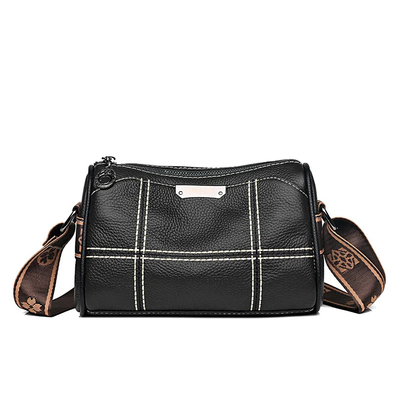 Bolsa Transversal Feminina de Couro