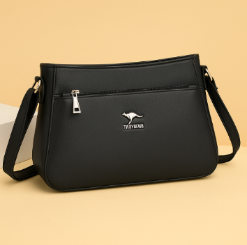 Bolsa de Couro Feminina Transversal