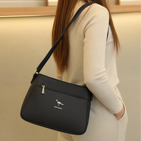 Bolsa de Couro Feminina Transversal