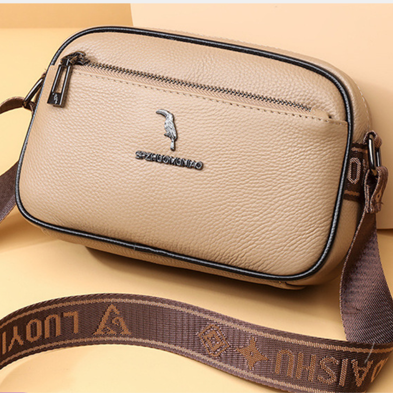 Bolsa de Couro Feminina Transversal Pequena