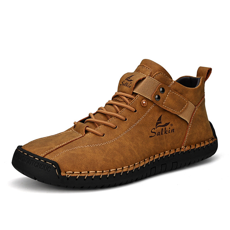 Bota Masculina de Couro Confortável