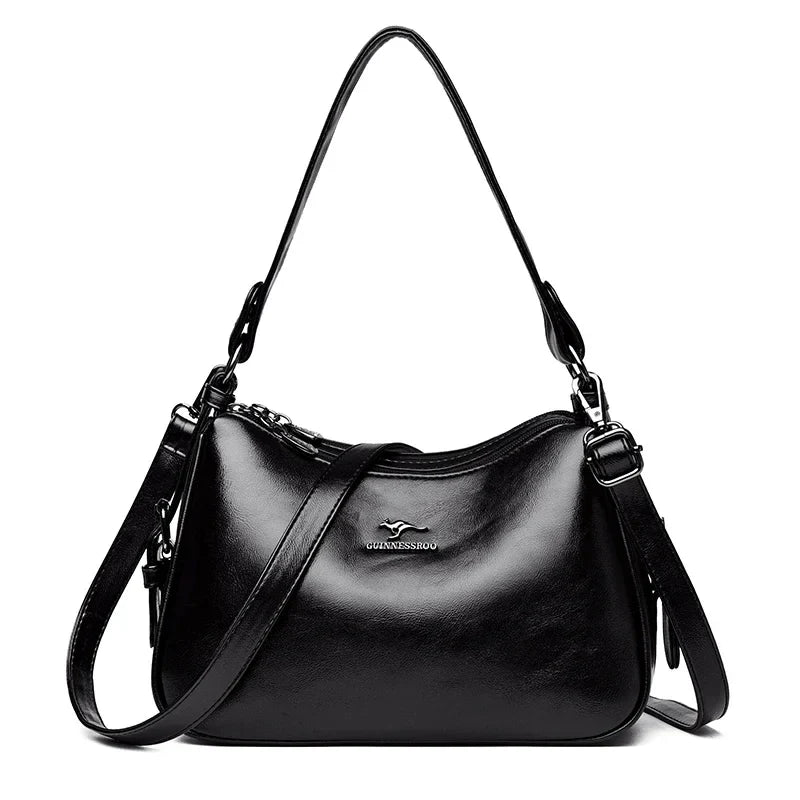 Bolsa de Ombro Feminina de Couro Carol