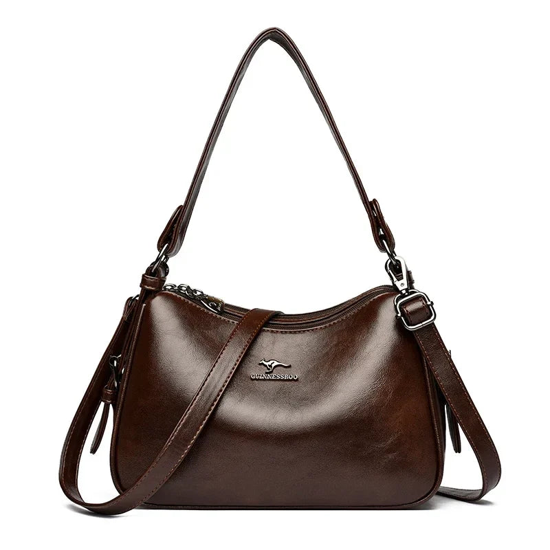 Bolsa de Ombro Feminina de Couro Carol