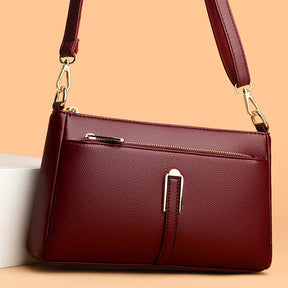 Bolsa Feminina de Couro Tranversal Luxury