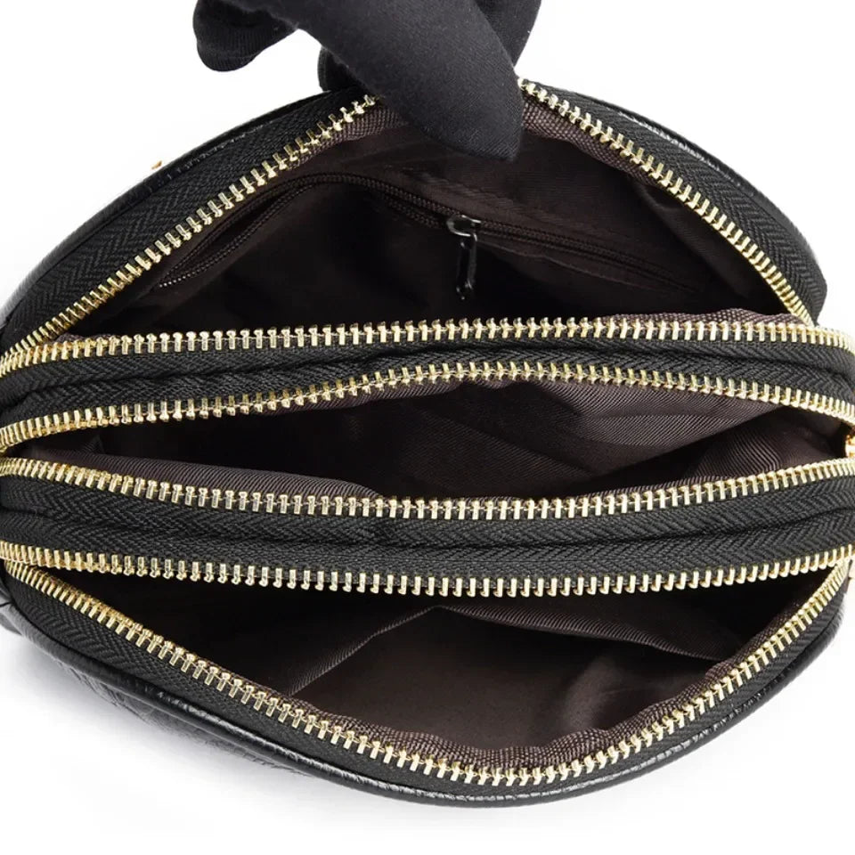 Bolsa Feminina de Couro Transversal