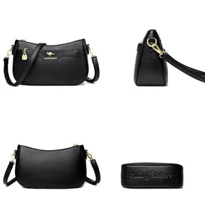 Bolsa de Couro Feminina Tranversal