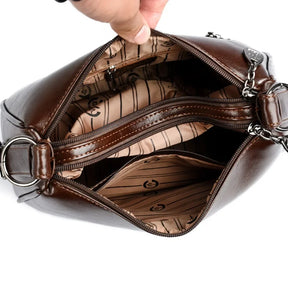 Bolsa de Ombro Feminina de Couro Carol