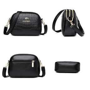 Bolsa Feminina de Couro Transversal