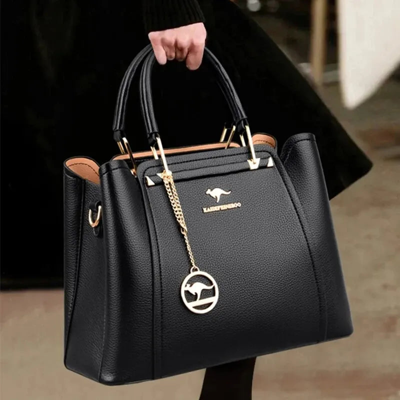 Bolsa de Ombro Feminina de Couro Legítimo