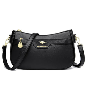 Bolsa de Couro Feminina Tranversal