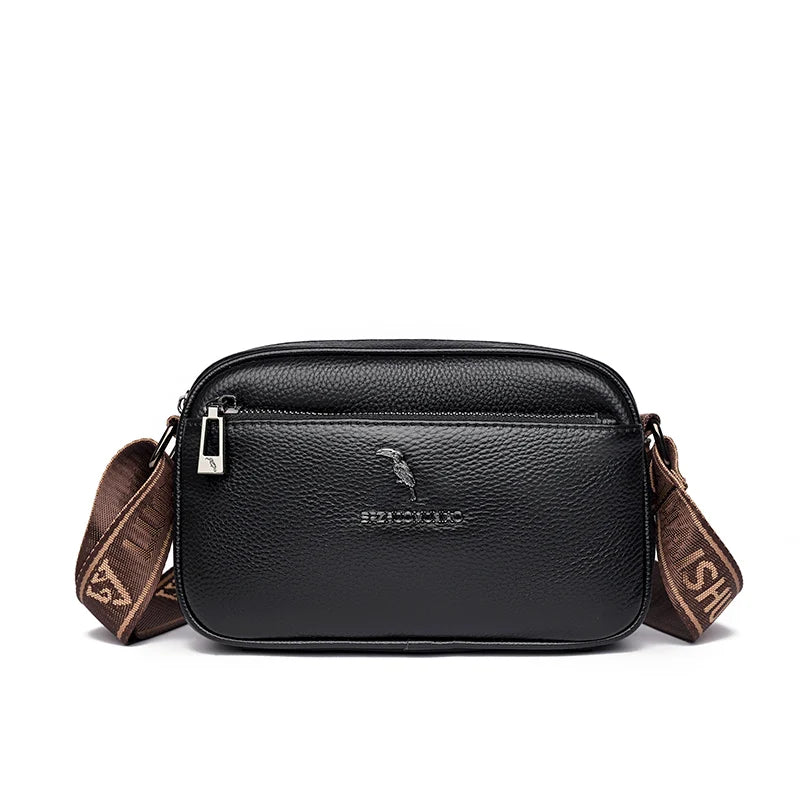 Bolsa de Couro Feminina Transversal Pequena