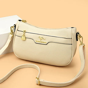 Bolsa de Couro Feminina Tranversal