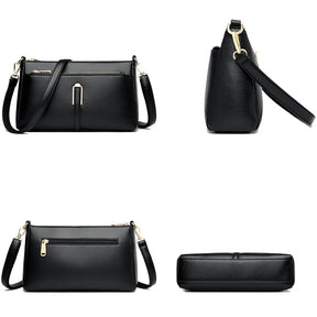 Bolsa Feminina de Couro Tranversal Luxury