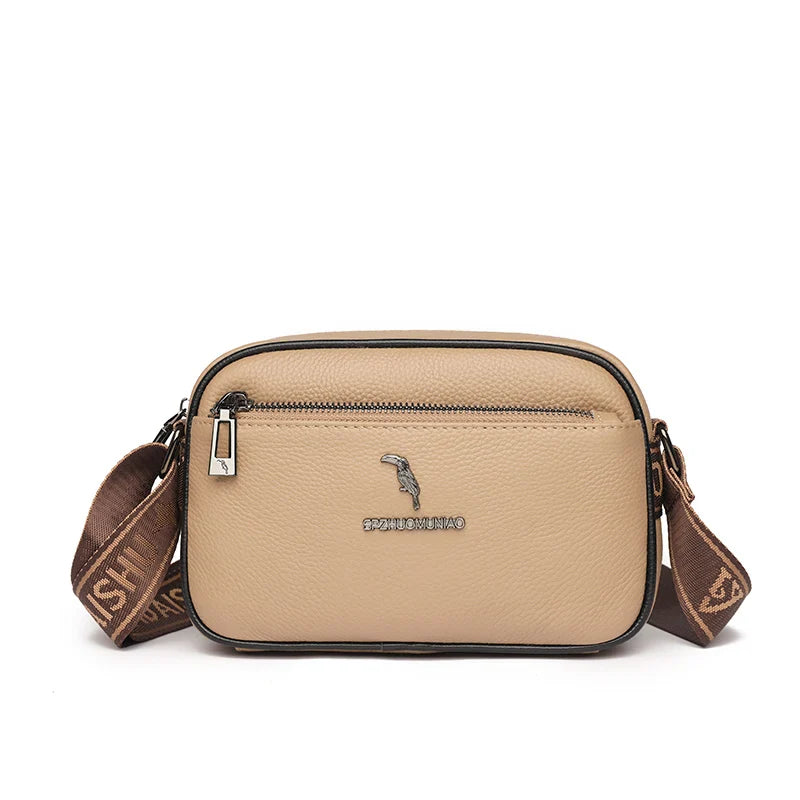 Bolsa de Couro Feminina Transversal Pequena