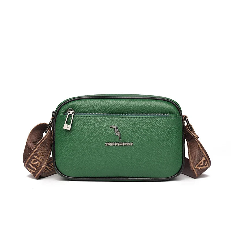 Bolsa de Couro Feminina Transversal Pequena