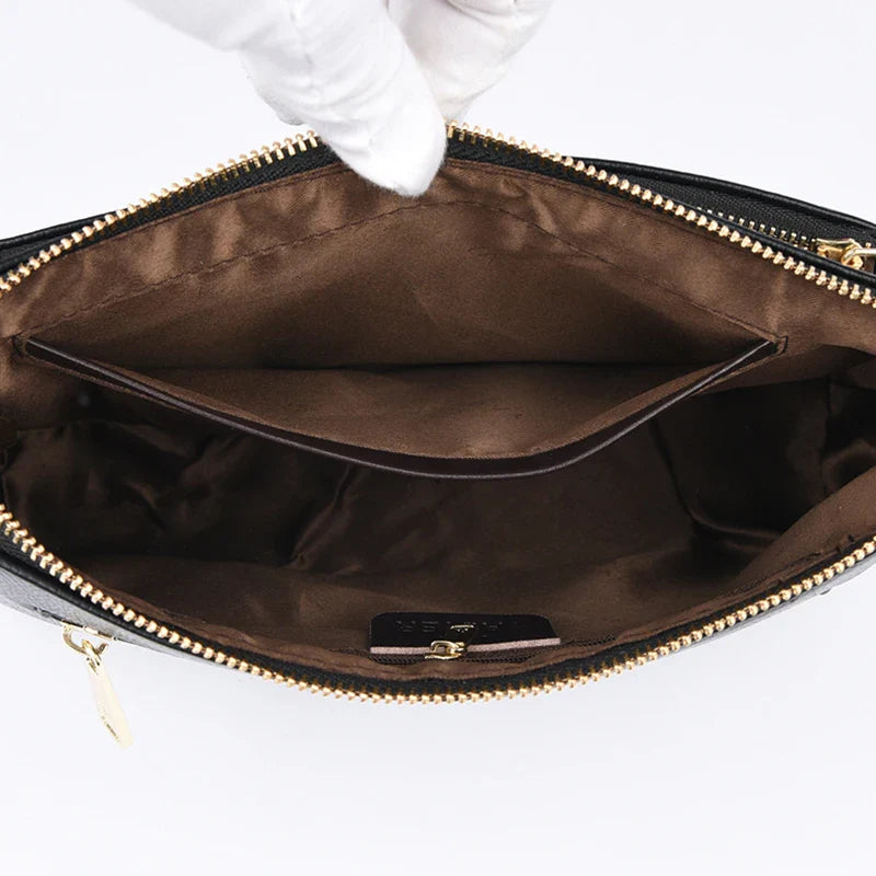 Bolsa Feminina de Couro Tranversal Luxury