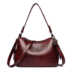 Bolsa de Ombro Feminina de Couro Carol