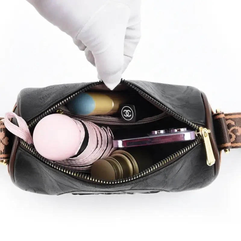 Bolsa De Couro Feminina Transversal