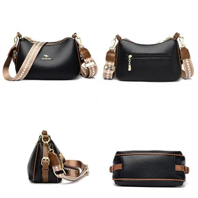 Bolsa De Couro Feminina Transversal