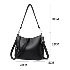 Bolsa de Couro Feminina Transversal