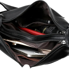 Bolsa de Couro Feminina Transversal