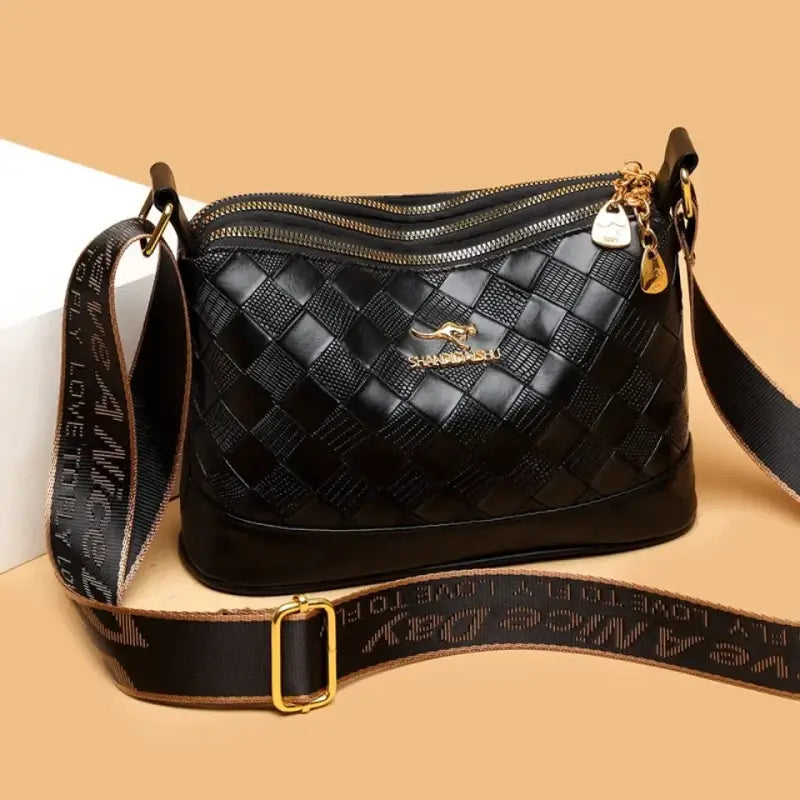 Bolsa De Couro Feminina Transversal Ana