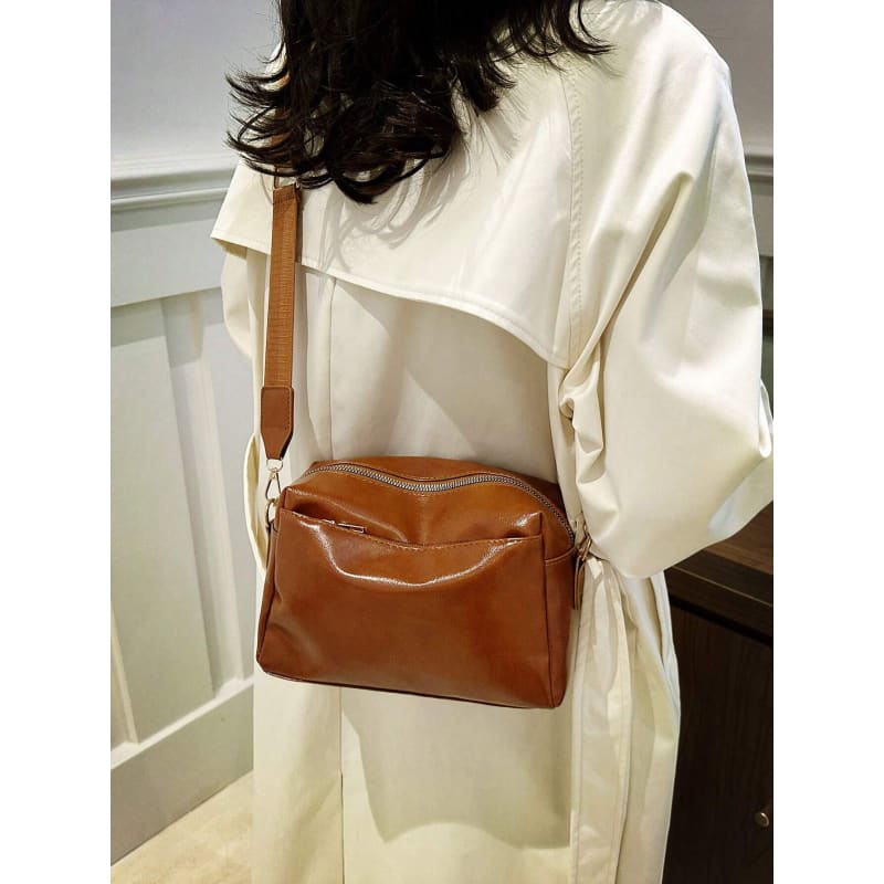 Bolsa de Couro Feminina Transversal Karina