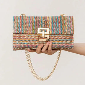 Bolsa de Palha Chic Transversal