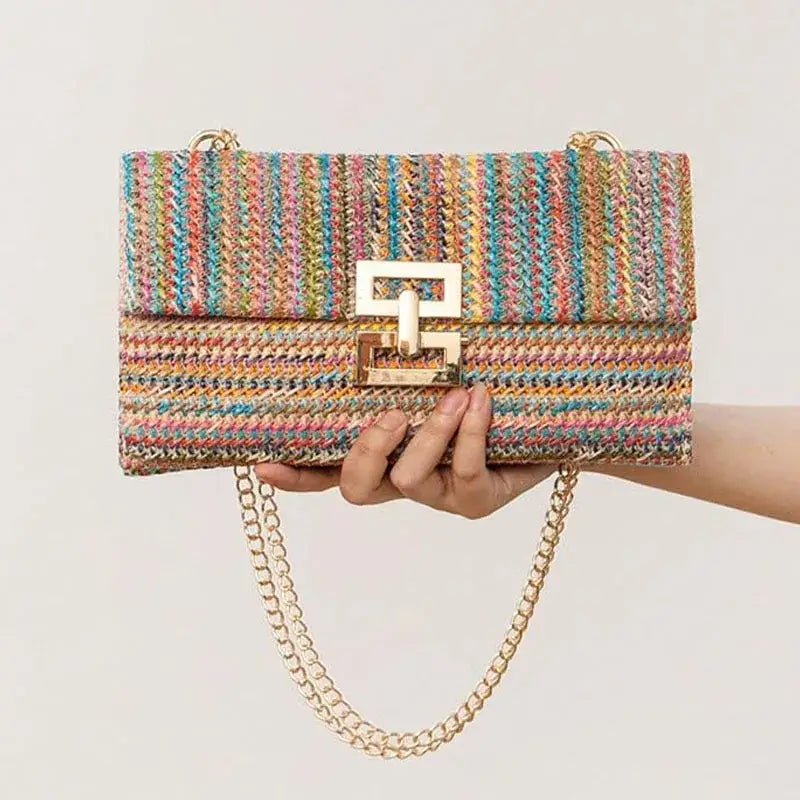 Bolsa de Palha Chic Transversal
