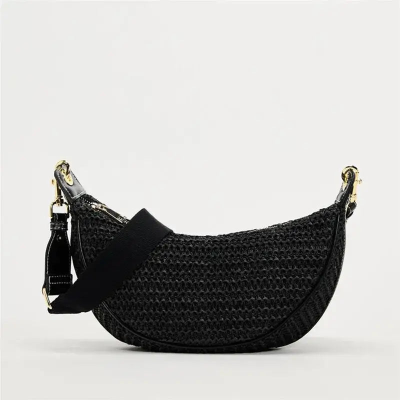 Bolsa de Palha Pequena Meia Lua
