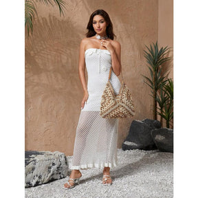 Bolsa de Praia de Crochê Grande