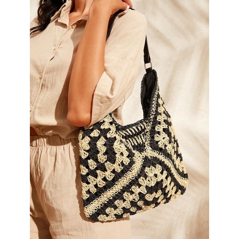 Bolsa de Praia de Crochê Grande