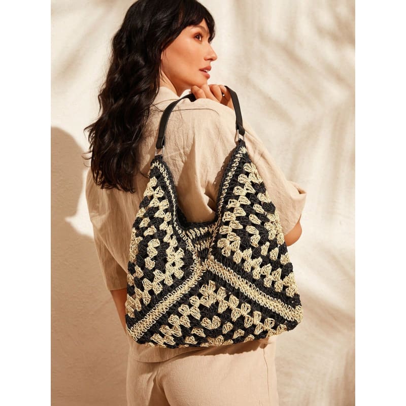 Bolsa de Praia de Crochê Grande