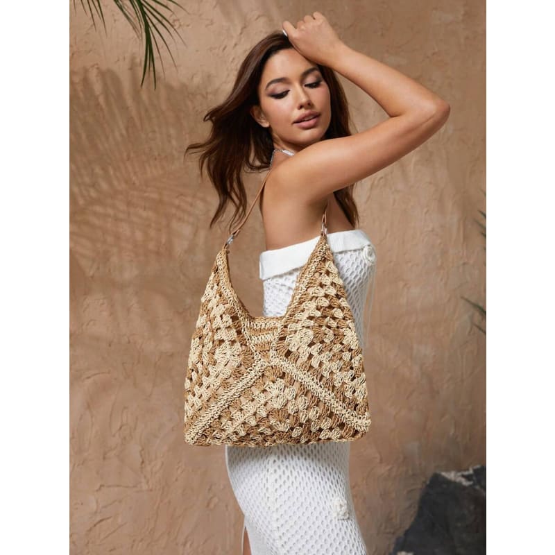 Bolsa de Praia de Crochê Grande