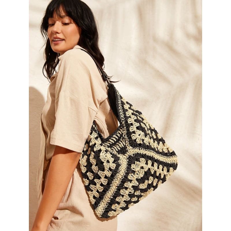 Bolsa de Praia de Crochê Grande