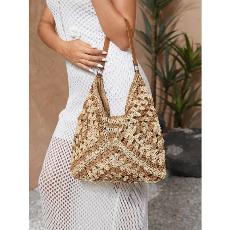 Bolsa de Praia de Crochê Grande