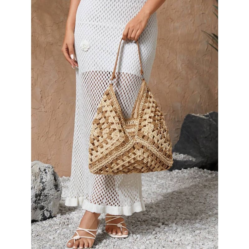 Bolsa de Praia de Crochê Grande