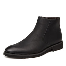 Bota Masculina de Couro Cano Curto