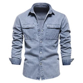 Camisa Jeans Masculina Elegance